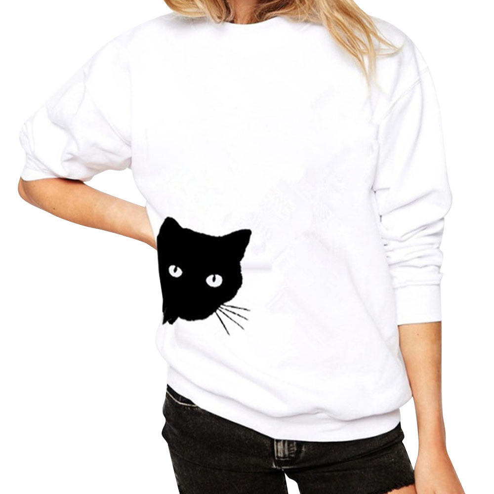 Black Cat Tshirt Women