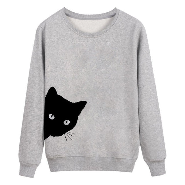 Black Cat Tshirt Women