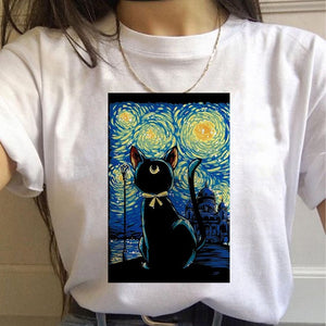 Sailor Moon T Shirt Cat