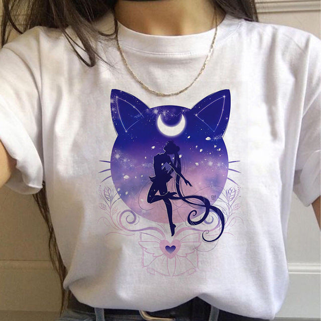 Sailor Moon T Shirt Cat