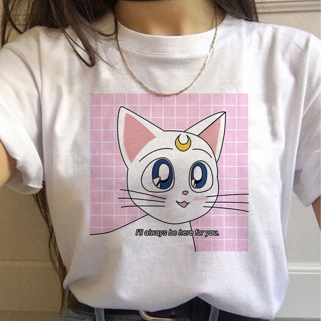 Sailor Moon T Shirt Cat