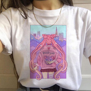 Sailor Moon T Shirt Cat