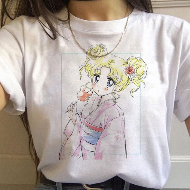 Sailor Moon T Shirt Cat