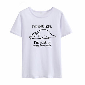 Im Not Lazy Cat Tee Shirt