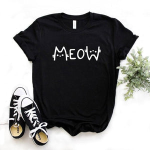 Meow cat mom Tshirts