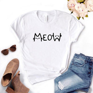 Meow cat mom Tshirts