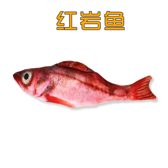 3D Fish Shape Cat Toy