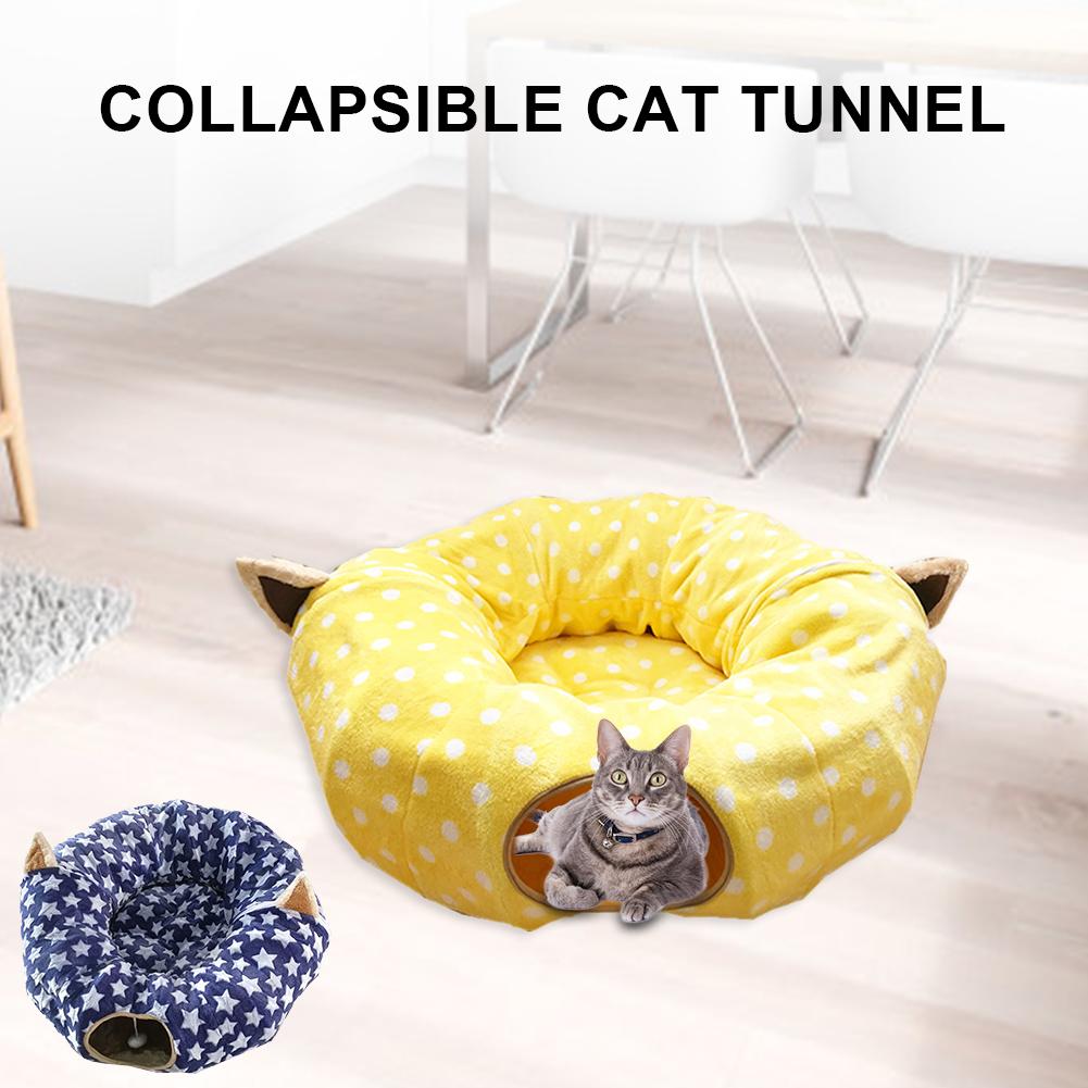 Foldable Cat Tunnel Warm Cat Bed