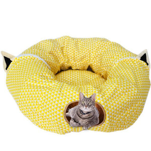 Foldable Cat Tunnel Warm Cat Bed