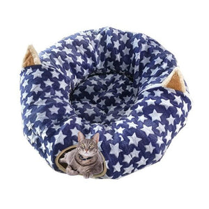 Foldable Cat Tunnel Warm Cat Bed