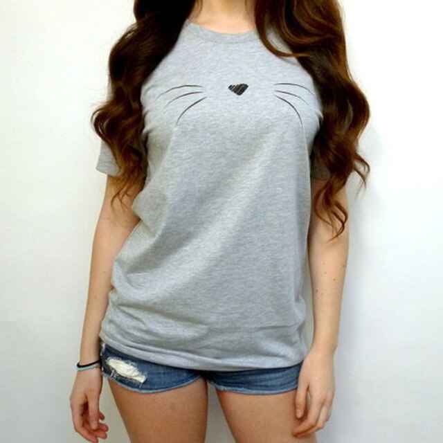 Fashion Summer Cute Cat Tshirt