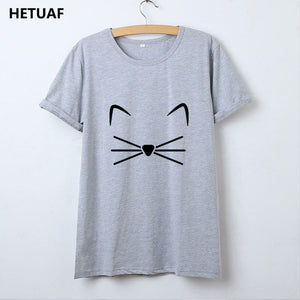 Cat Tshirt Women Cotton