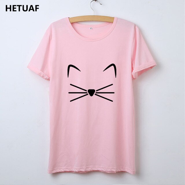 Cat Tshirt Women Cotton