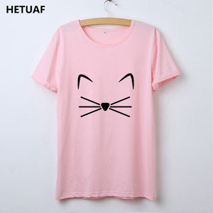 Cat Tshirt Women Cotton