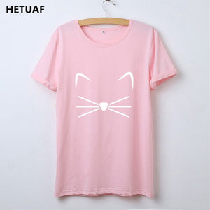 Cat Tshirt Women Cotton